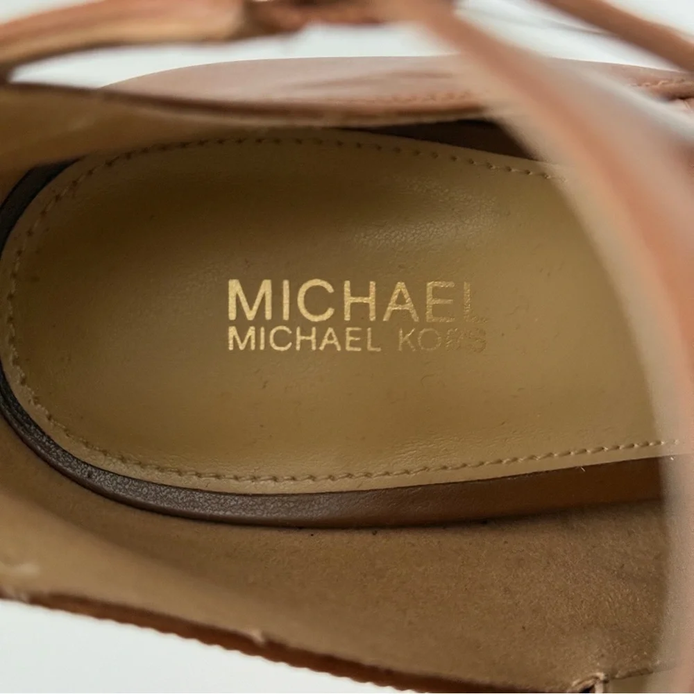 Michael Kors Women's Lawson High-Heel Buckled Open Toe Shooties